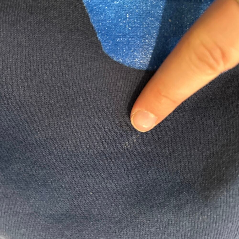 Vintage 90s Y2K Disney Pooh Navy Crewneck Sweatshirt Cottagecore Graphic XL - Picture 10 of 16